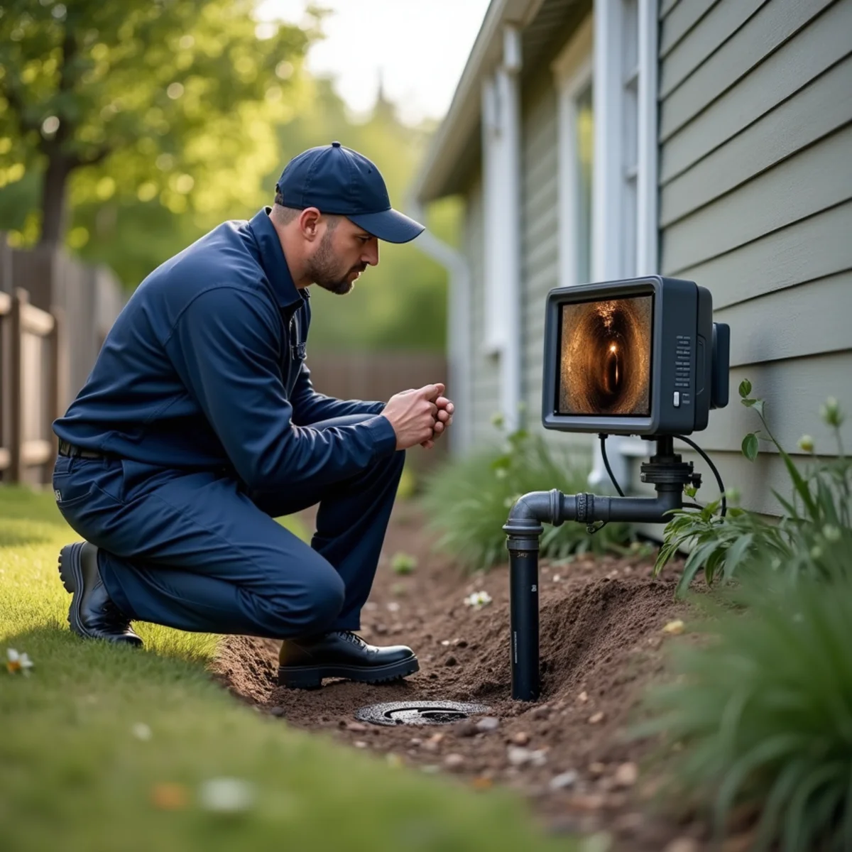 Sewer camera inspection of a main line at a Littleton, CO property